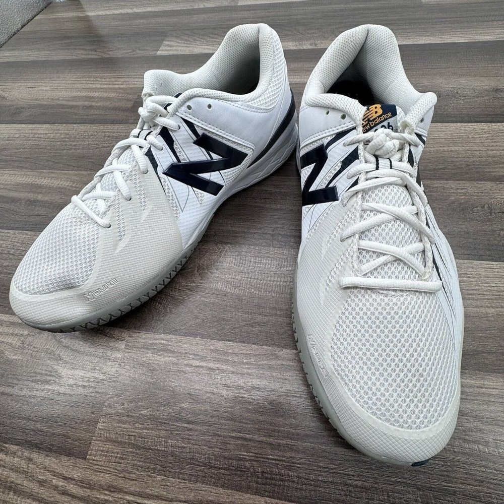 New‎ Balance Men's Tennis Shoe Style #MC1006BW White/Navy/Grey New Sz 15 4E